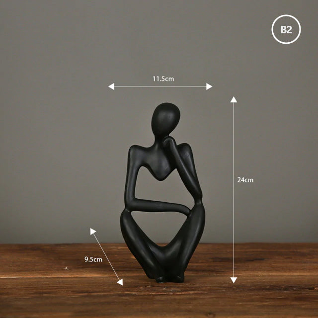 Thinking People Nordic Abstract Sculptures Miniature Minimalist Desktop Statues For Home Office Living Room Coffee Table Bookshelf Scandinavian Home Decor