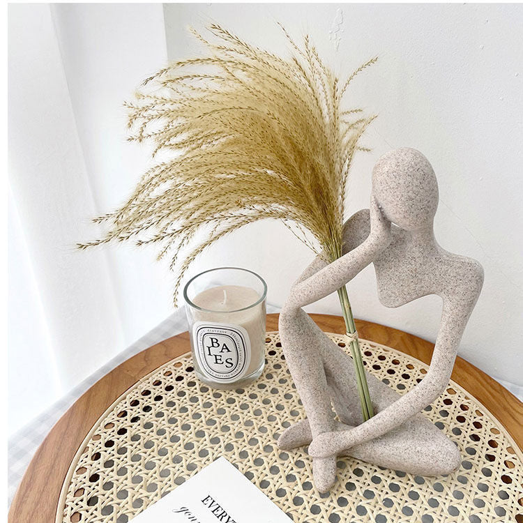 Thinking People Nordic Abstract Sculptures Miniature Minimalist Desktop Statues For Home Office Living Room Coffee Table Bookshelf Scandinavian Home Decor