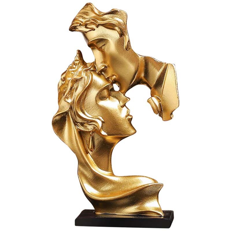 The Lovers Abstract Miniature Statues Decorative Sculptures For Bookshelf Coffee Table Creative Handicraft Arty Ornaments For Modern Living Room Decor