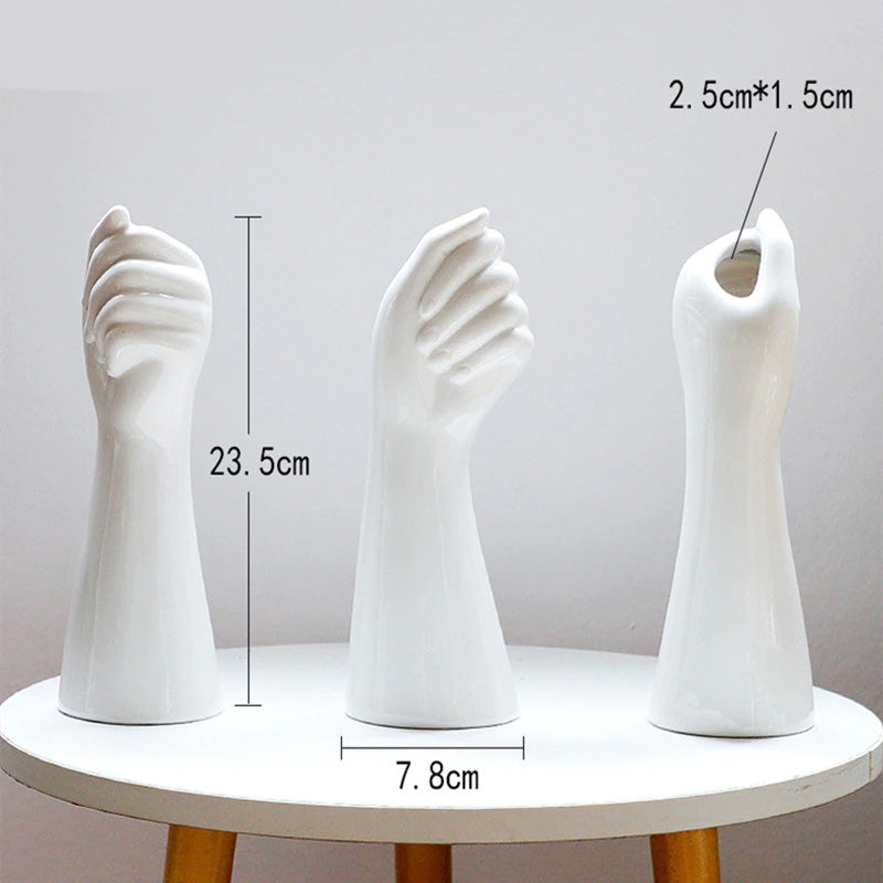 Modern Art Vase Handy Design For Holding Flowers And Abstract Floral Displays For Kitchen Desktop Living Room Windowsill Mantelpiece Creative Nordic Decor
