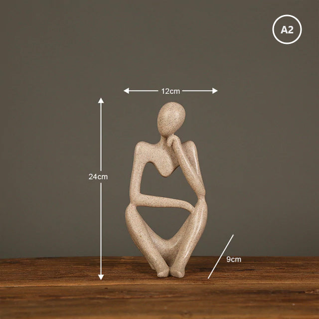 Thinking People Nordic Abstract Sculptures Miniature Minimalist Desktop Statues For Home Office Living Room Coffee Table Bookshelf Scandinavian Home Decor