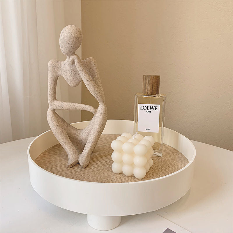 Thinking People Nordic Abstract Sculptures Miniature Minimalist Desktop Statues For Home Office Living Room Coffee Table Bookshelf Scandinavian Home Decor