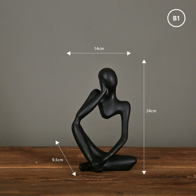 Thinking People Nordic Abstract Sculptures Miniature Minimalist Desktop Statues For Home Office Living Room Coffee Table Bookshelf Scandinavian Home Decor