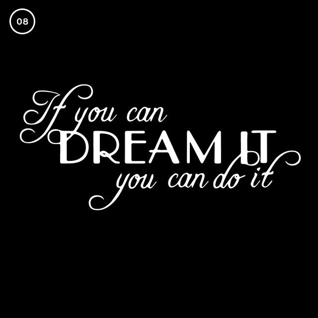 Inspirational Dreams Quotation Wall Decal For Living Room Decor Bedroom Wall Daily Mantra Removable Self Adhesive Vinyl Wall Sticker Creative Home DIY