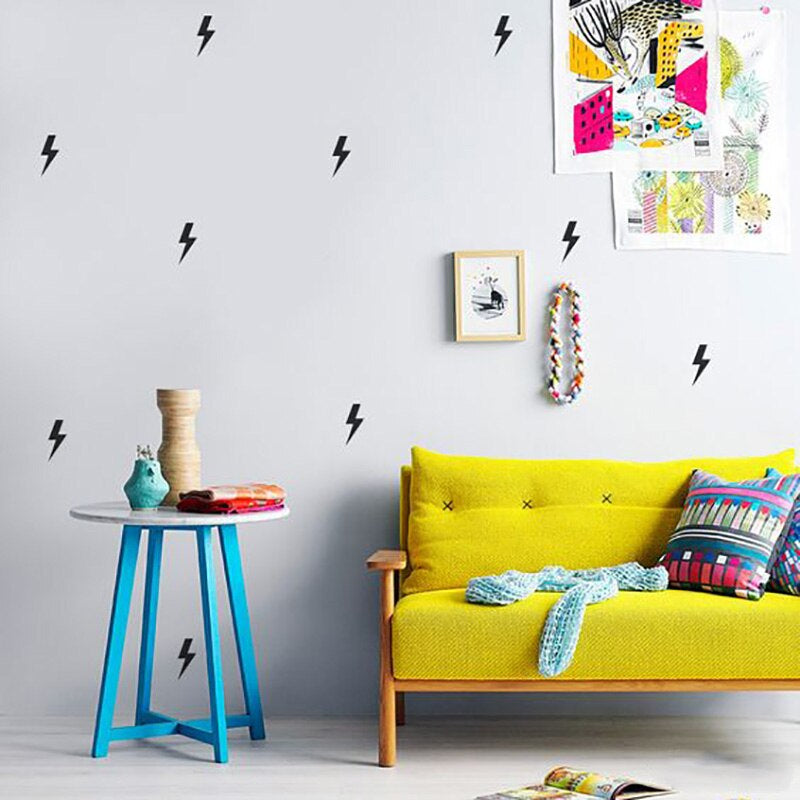 Little Lighting Wall Decals For Kid's Bedroom Removable Self Adhesive Colorful Vinyl Wall Stickers For Boy's Room Nursery Wall Creative DIY Children's Room Decor