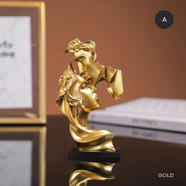 The Lovers Abstract Miniature Statues Decorative Sculptures For Bookshelf Coffee Table Creative Handicraft Arty Ornaments For Modern Living Room Decor