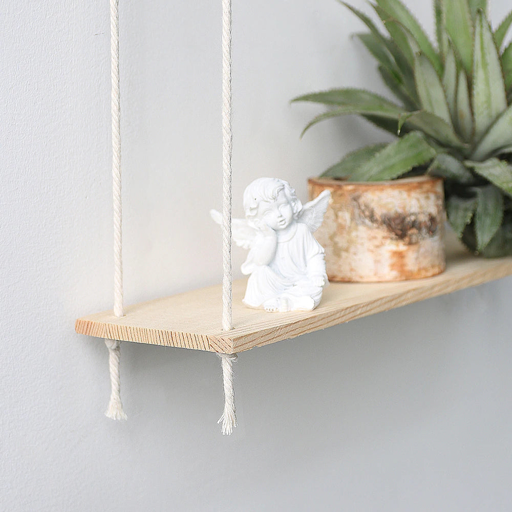 Nordic Floating Shelves Naturally Inspired Hanging Shelf For Candles Photos etc Simple Wall Decoration For Bedroom Living Room Essential Nordic Home Decor
