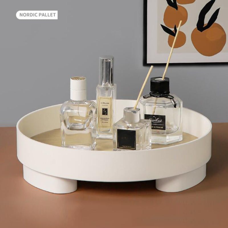 Decorative Nordic Trays For Bedroom Dressing Room Organizer Storage Display Trays For Ornaments Candles Cosmetics Plant Pot Stands Multi-Purpose Bathroom Accessories