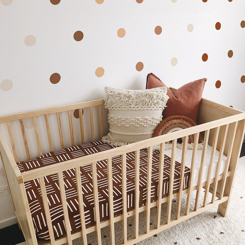 Neutral Colors Polka Dots Wall Decals For Living Room Removable Self Adhesive PVC Stickers Playful Patterns Creative DIY For Kid's Nordic Nursery Home Decor