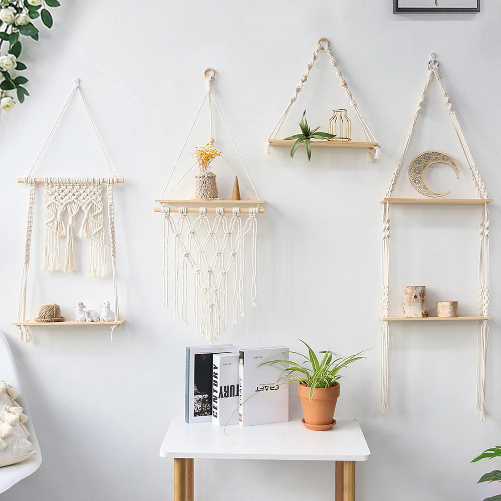 Nordic Floating Shelves Naturally Inspired Hanging Shelf For Candles Photos etc Simple Wall Decoration For Bedroom Living Room Essential Nordic Home Decor