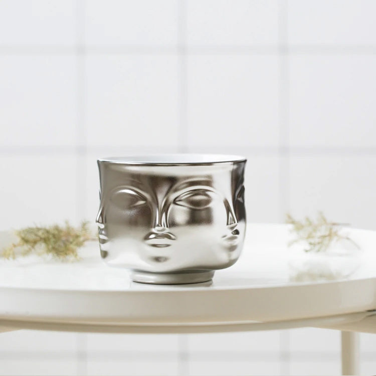 Modern Abstract Art Vase Face Pots Ceramic Flower Pot For Creative Floral Arrangements For Living Room Table Dining Room Windowsill Nordic Home Decor