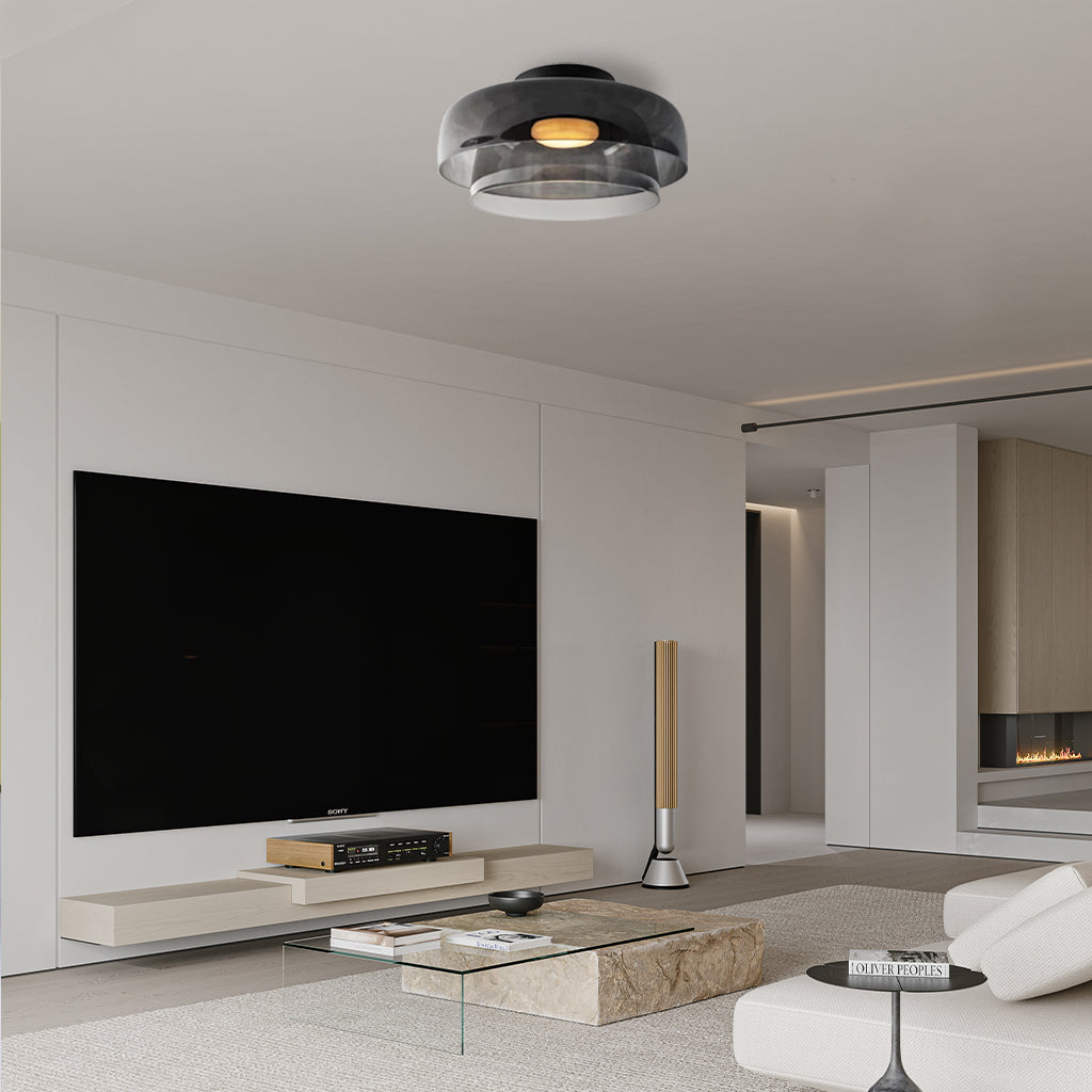 layer disc glass ceiling light living room.jpg__PID:a4783a40-e2d9-4217-a3d6-f219c30a0f93