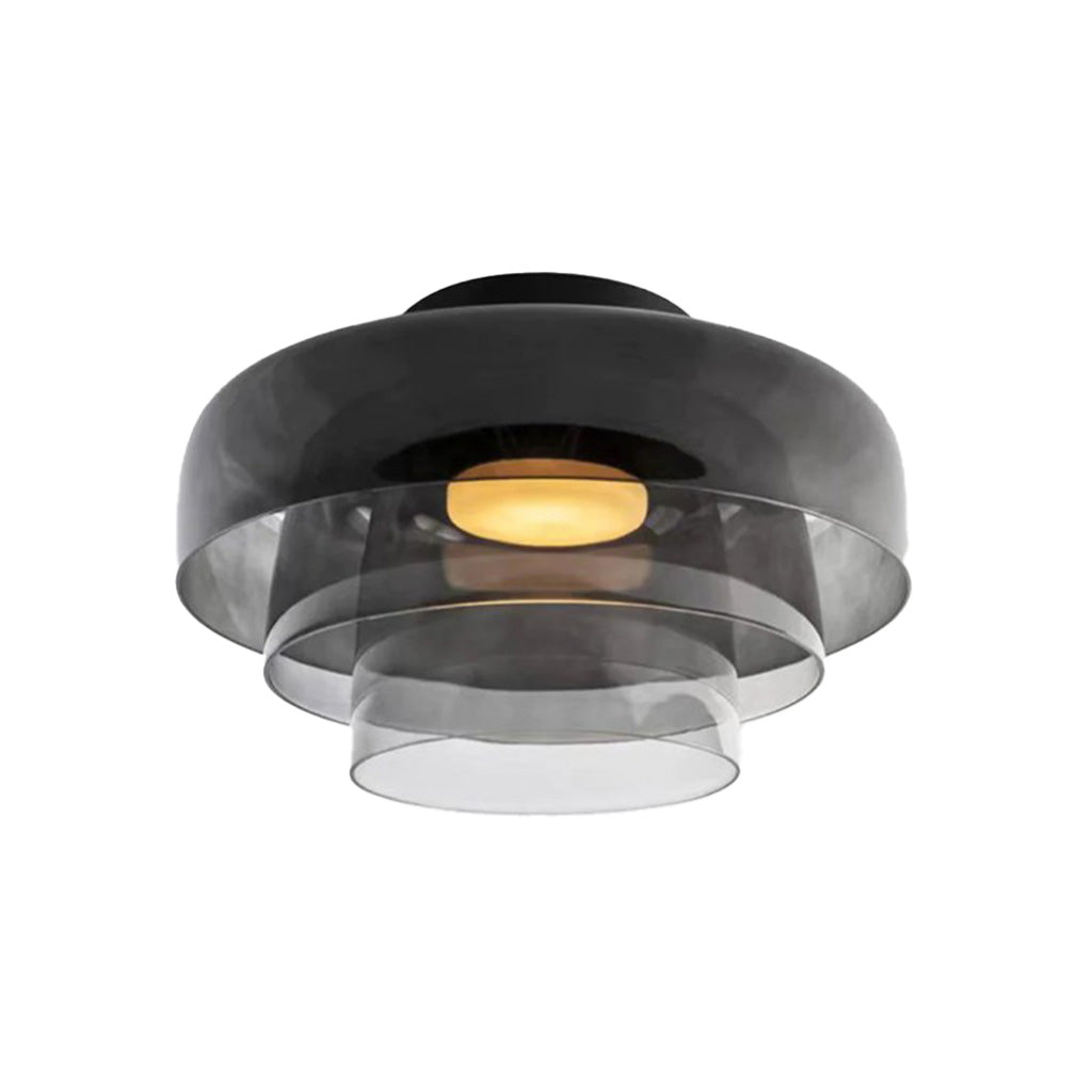 layer disc glass ceiling light three layer gray sku.jpg__PID:e8114762-0b79-494f-991c-23233528389a