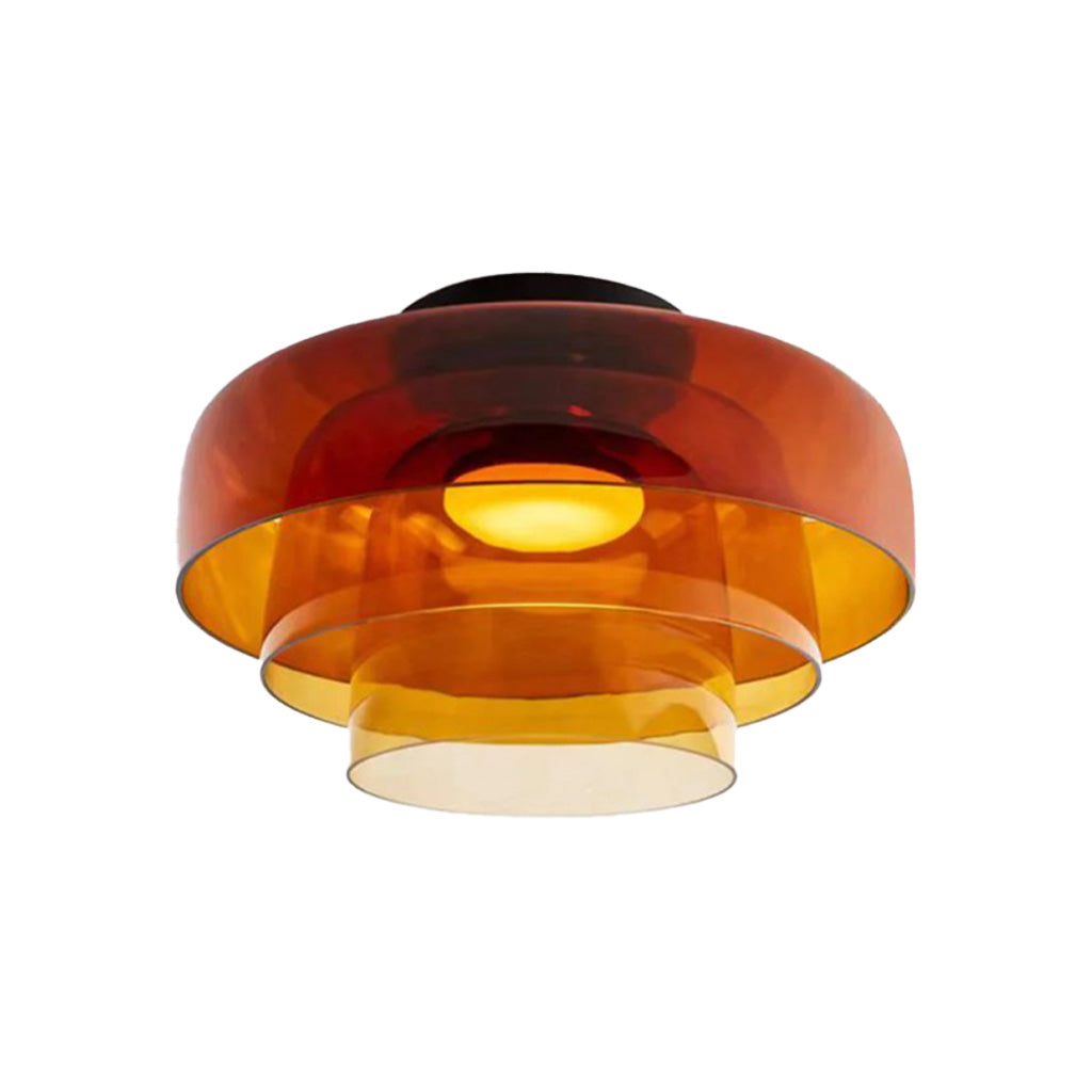 layer disc glass ceiling light three layer amber sku.jpg__PID:29e81147-620b-4959-8f19-1c2323352838