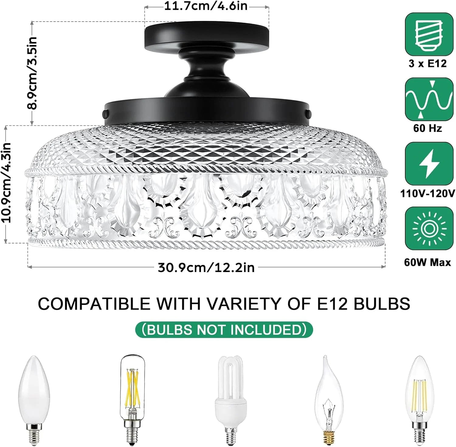 Nysa Elva Vintage Floral Clear Glass Ceiling Light Glass Pattern Size.webp__PID:c89929c8-9d7a-4c0b-a162-1c42a0d3441b