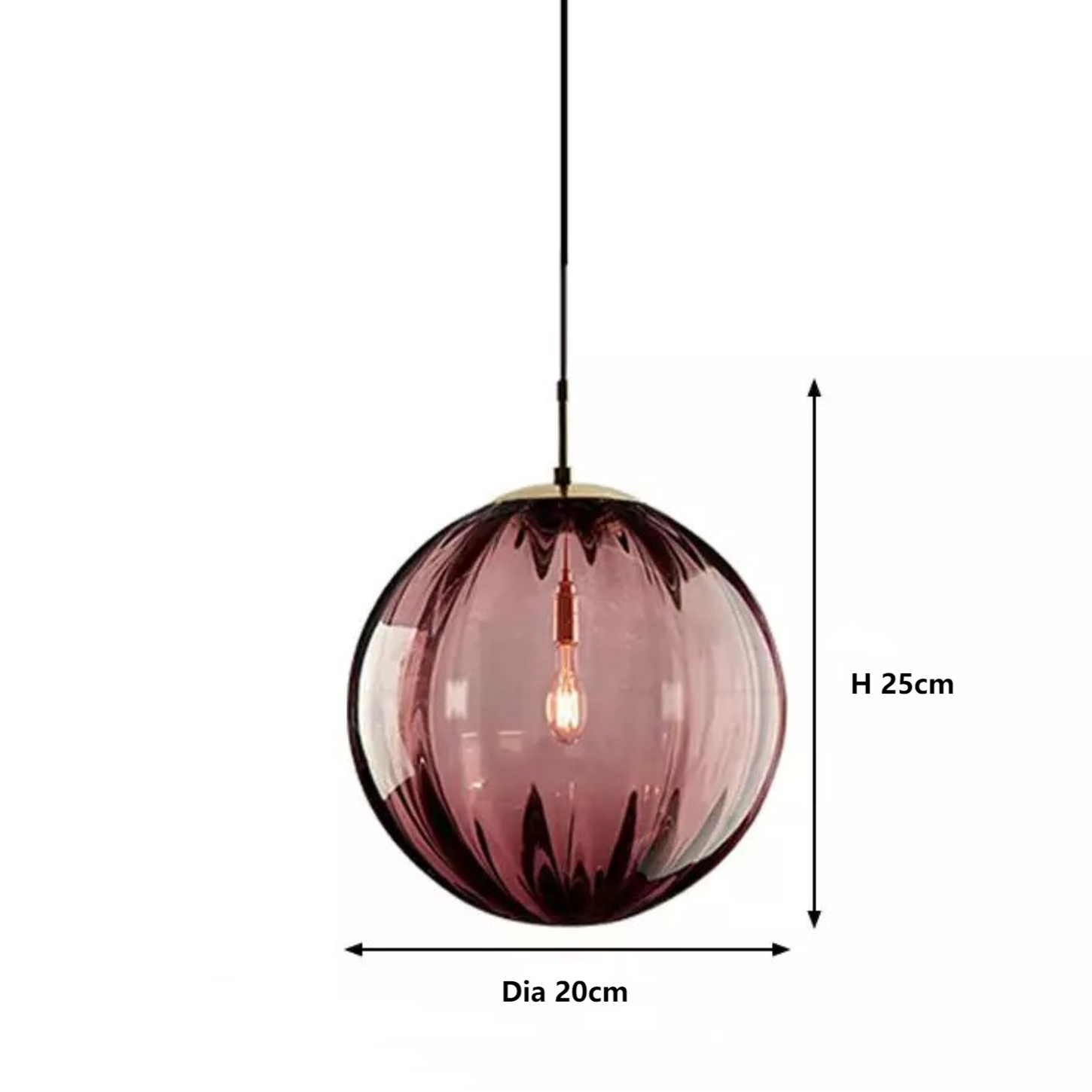 Octavia Gemstone Tones Glass Pleated Pendant Light Size.webp__PID:cfbe46a7-681d-409c-bc41-9ecc5aca998e